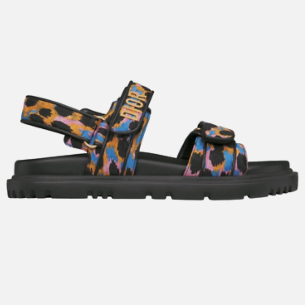 **NEW IN BOX!** Christian DiorAct Dway Mizza Black Strap Flat Dad Sandal 36 sz 6